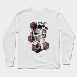 Tyler durden poligonal Long Sleeve T-Shirt